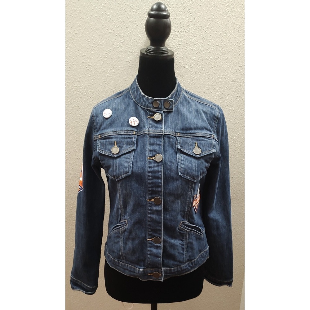 Houston Astros Custom Denim Jacket Juniors Medium Jean Jacket MLB Peña Altuve B5